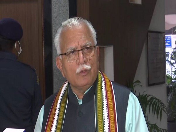 Haryana Chief Minister Manohar Lal Khattar. (Photo/ANI)