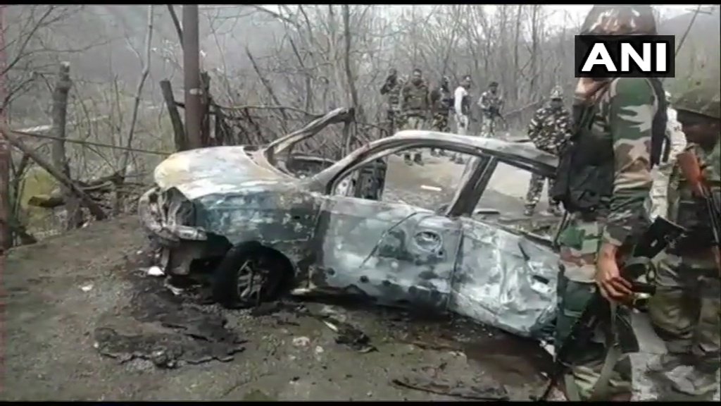 Car blast near Banihal town of Ramban, Jammu and Kashmir on Saturday