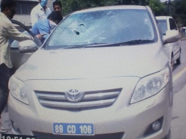  Car seized by the Indian authorities form the two officials of High Commission of Pakistan, who were apprehended for indulging in espionage activities.