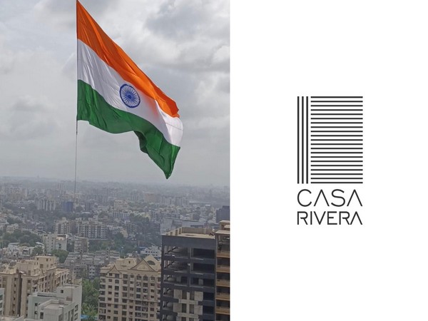 Gujarat's highest tricolour hoisted at 321 feet on the tallest residential building in Surat, Casa Rivera by Vasu Pujya and Marvela Group