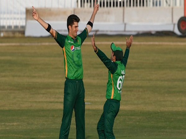 Shaheen Shah Afridi in action against Zimbabwe (Photo/ ICC Twitter)