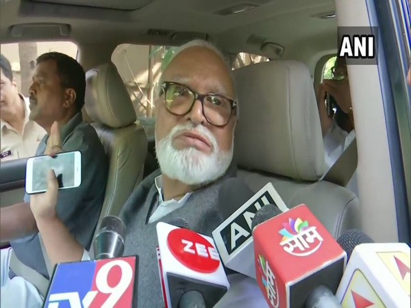 NCP leader Chhagan Bhujbal speaking to media in Mumbai on Sunday. (Photo/ANI)