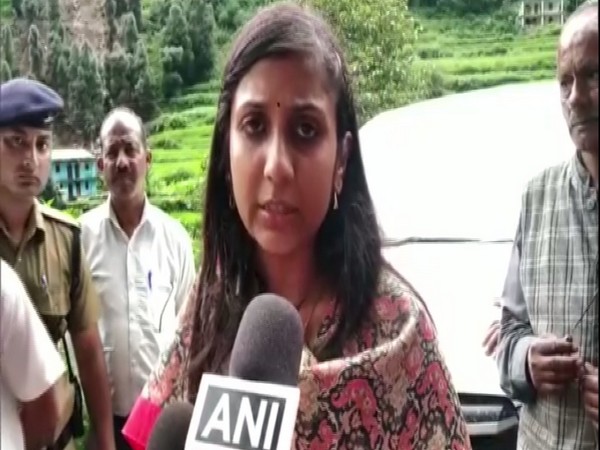 Chamoli District Magistrate Swati S Bhadoria talking to ANI on Tuesday. Photo/ANI