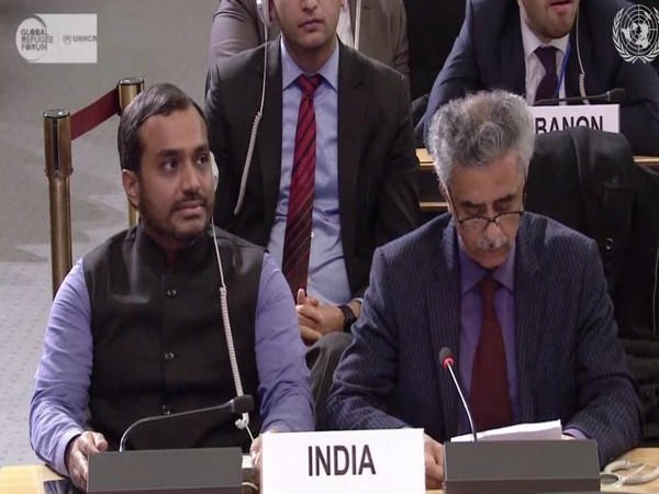 India ambassador Rajiv Chander addressing the first Global Refugee Forum at the United Nations Human Rights Council (UNHRC) in Geneva