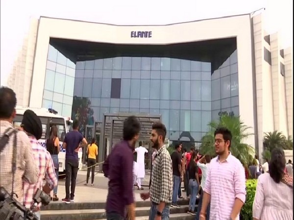 There was information about a bomb in Elante Mall in Chandigarh; thorough search by police revealed there was nothing. Photo/ANI