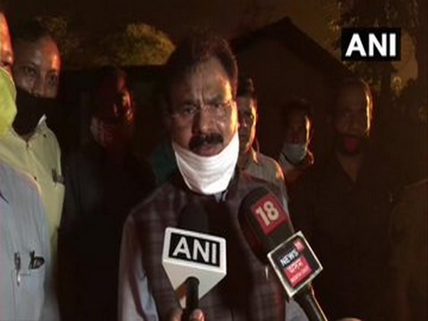 Assam Minister Chandra Mohan Patowary speaking to reporters in Assam on Wednesday. Photo/ANI