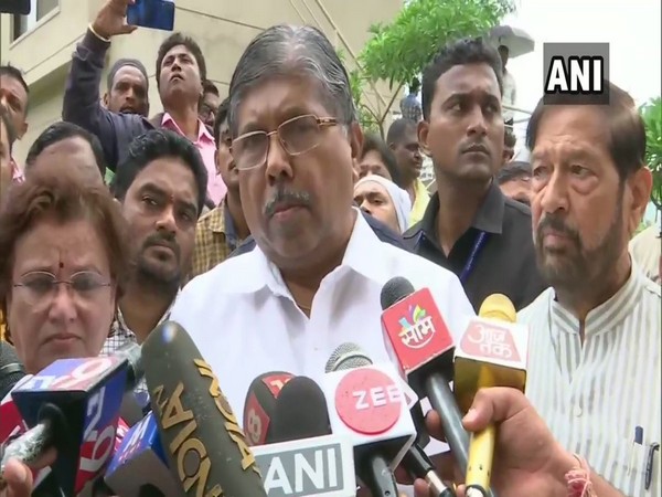 Maharashtra Revenue Minister Chandrakant Patil speaking to media on Pune wall collapse. 