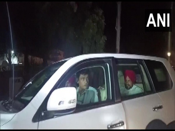 Punjab CM Charanjit Singh Channi leaves after meeting in Chandigarh.  (Photo/ ANI)