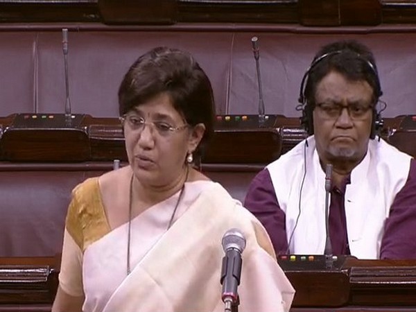 Nationalist Congress Party (NCP) MP Vandana Chavan in the Rajya Sabha on Monday