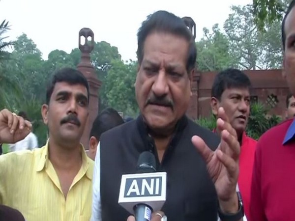 Congress leader Prithviraj Chavan speaking to ANI in New Delhi on Tuesday. (Photo/ANI)