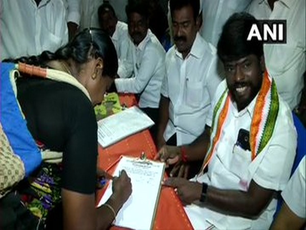 DMK members on the streets of Chennai seeking signature for their campaign against CAA, NRC and NPR.