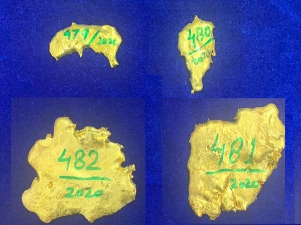 Gold worth Rs 45.4 lakhs seized at Chennai International Airport (Photo/ANI)