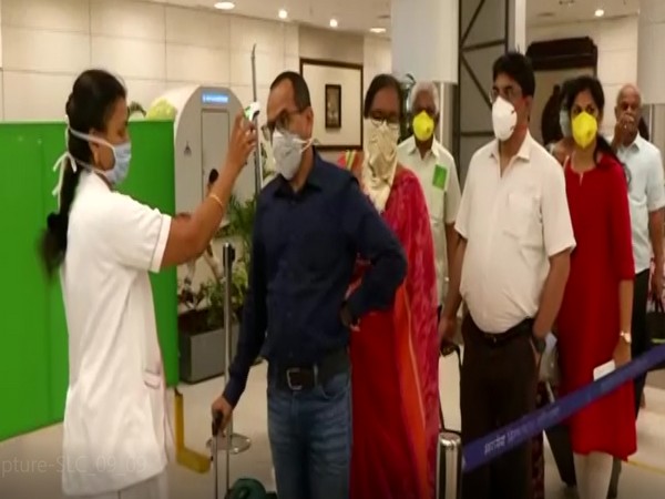 Passengers being thermally scanned at Chennai Airport (photo/ANI)