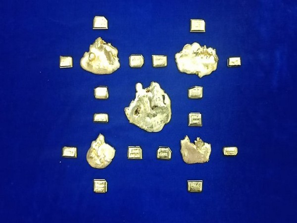 Gold seized at Chennai Airport on Saturday (Photo/ANI)