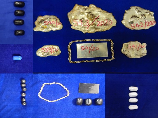 4 kilograms of gold worth Rs. 2.06 crores seized at Chennai International Airport (Photo ANI)