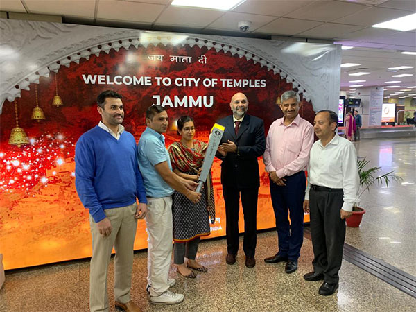 Chess Olympiad torch relay reached Jammu on Tuesday. (Photo- SAI Media)