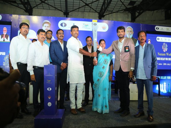 Chess Olympiad Torch Relay has reached Visakhapatnam. (Photo- SAI Media)