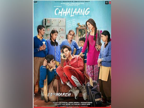 The first poster of the upcoming social comedy 'Chhalaang' (Image courtesy: Instagram)