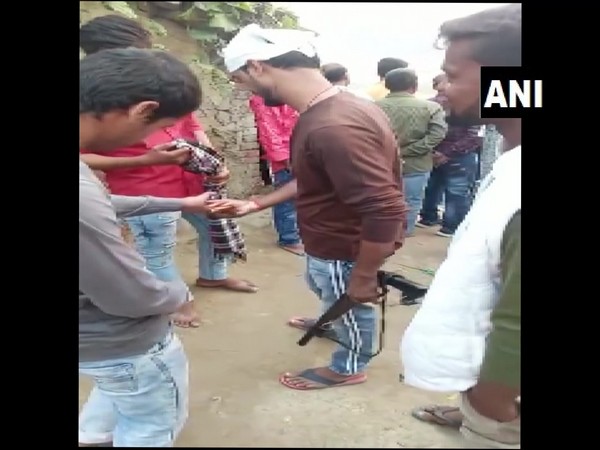 Firing during Chhath Puja celebrations in Bihar (Photo ANI)