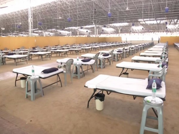 Sardar Patel COVID Care Centre and Hospital at Chhatarpur in the national capital. [Photo/ANI] 