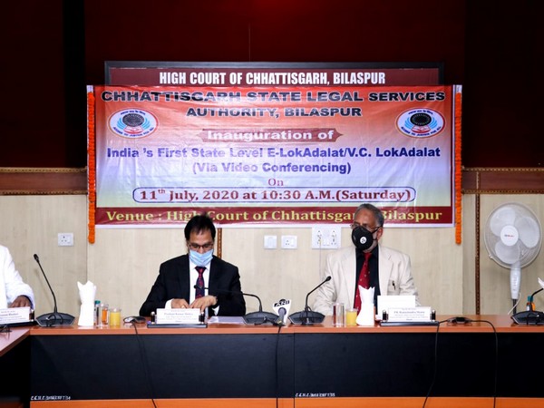 A visual from the E-Lok Adalat inaugural programme on Saturday. Photo/ANI
