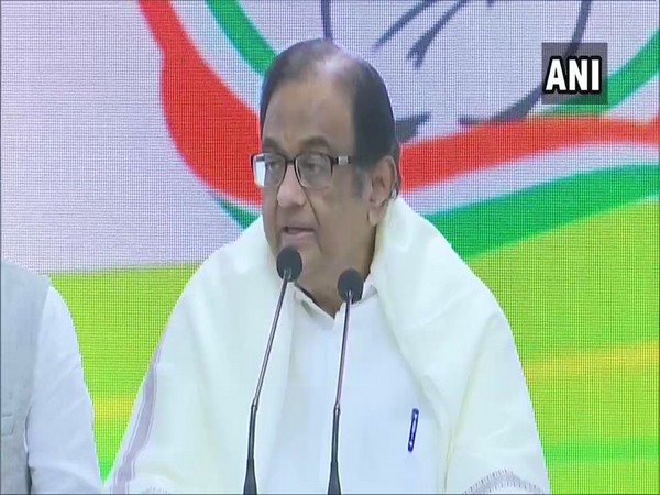 P Chidambaram address media in New Delhi