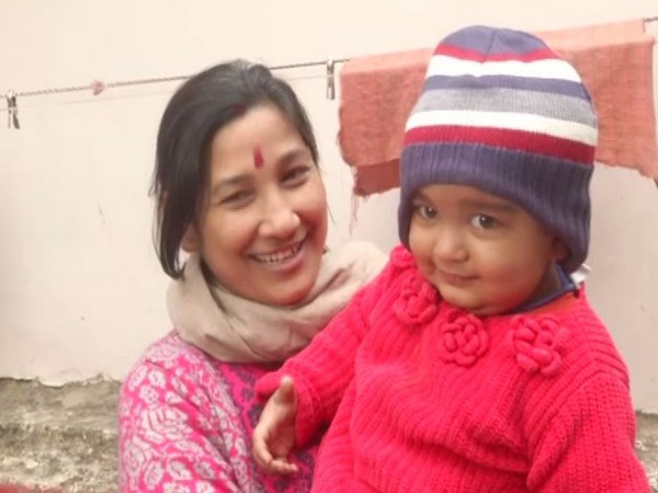 Ekta Shekhar with her 14-year-old baby girl. (Photo/ANI)