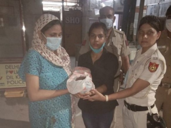 Mother reconciled with her child after she abandoned her at a railway station in Delhi. (Photo/ANI)