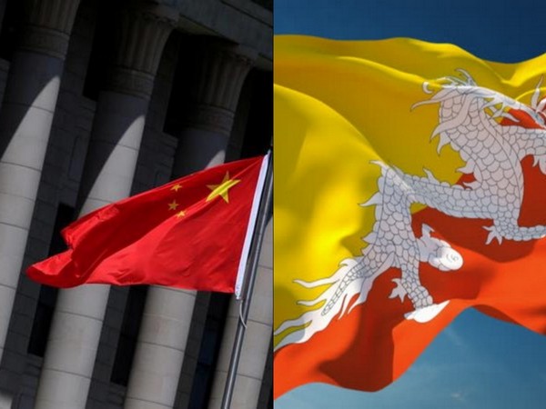 Flags of China and Bhutan