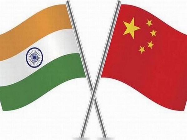 Flags of India and China (File pic: Vikram Misri/Twitter)