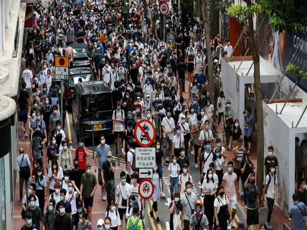 Anti-national security law protestors march on the anniversary of Hong Kong's handover to China from Britain in Hong Kong on July 1 (Photo: Reuters)