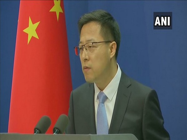 Chinese Foreign Ministry Spokesperson Zhao Lijian speaking at a press conference on Friday. [Photo/ANI]