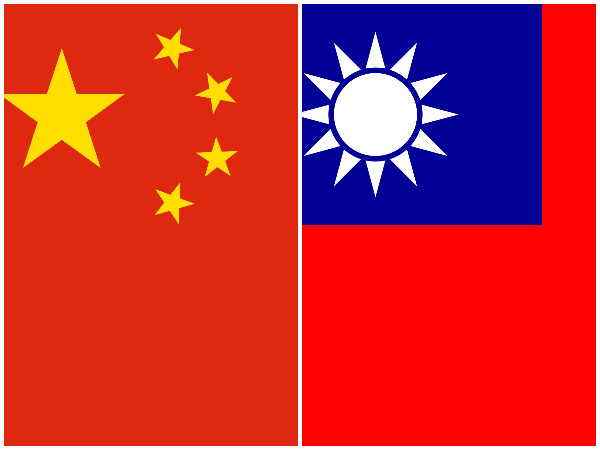 China and Taiwan flags