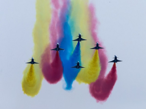 China's J-10 fighter jets perform during an air show. (Photo Credit - Reuters)