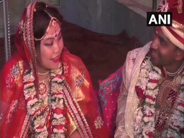 A Chinese woman named B Jiaqi getting married to Indian national Pintu Jana here in Bengal on Wednesday.