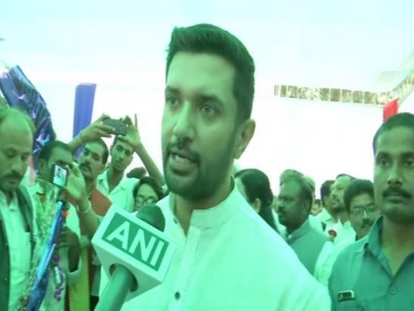 Lok Jan Shakti party leader Chirag Paswan speaking to ANI in Patna on Friday. Photo/ANI