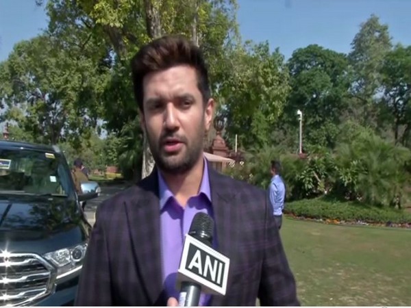 Lok Janshakti Party (LJP) MP Chirag Paswan speaking to ANI in New Delhi on Monday. Photo/ANI