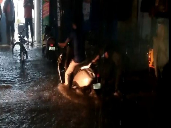 Heavy rains lashed areas of Chittoor following landfall of Cyclone Nivar [Photo/ANI]