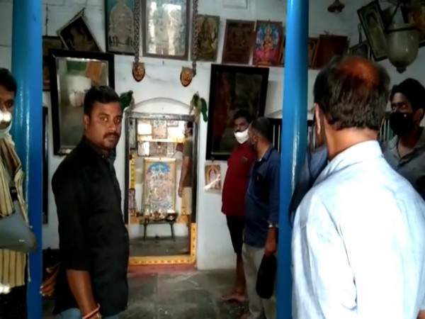 A visual from the temple in Srikalahasti town on Tuesday. Photo/ANI