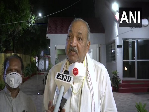 Ravindra Choubey speaking to ANI on Friday.