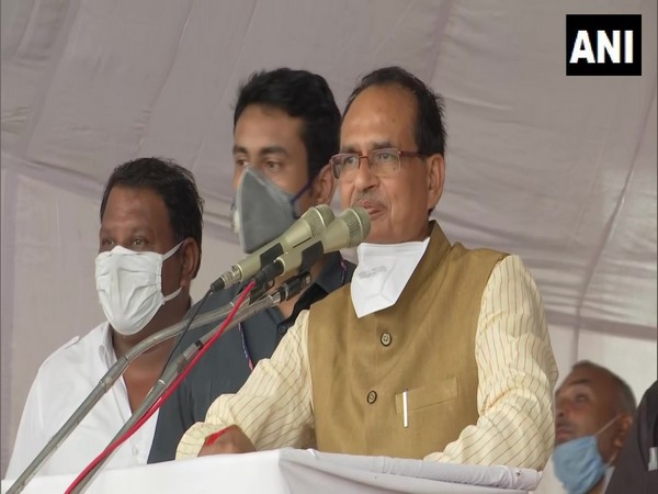 Madhya Pradesh Chief Minister Shivraj Singh Chouhan at an event on Sunday. (Photo/ANI)