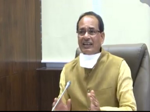 Madhya Pradesh Chief Minister Shivraj Singh Chouhan speaking at a virtual event on Monday. (Photo: Twitter)
