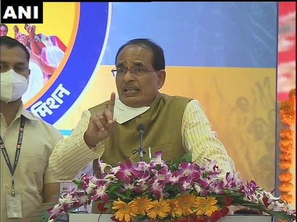 Madhya Pradesh Chief Minister Shivraj Singh Chouhan during an event in Bhopal on Sunday. (Photo/ANI)
