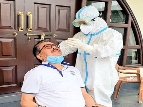 Arunachal Pradesh Deputy CM Chowna Mein underwent testing for COVID-19 on Tuesday. [Photo/TwitterChownaMein]