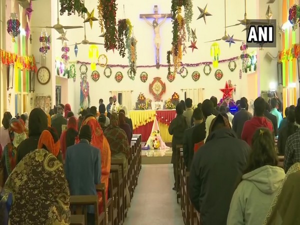 Morning prayers at a church in Bhubaneswar (Photo/ANI)