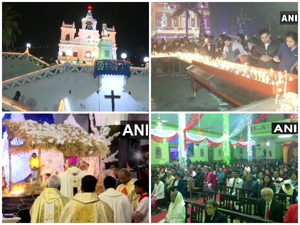 Midnight Mass was held in decked-up churches across India 