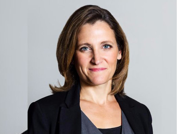 The Minister of Foreign Affairs of Canada, Chrystia Freeland 
