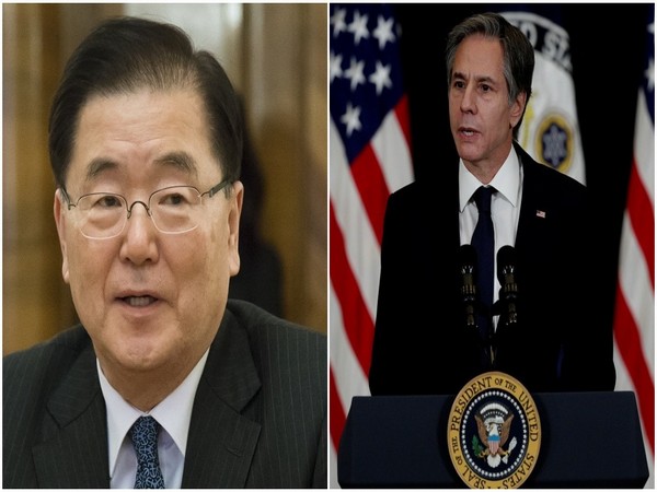 South Korean new Foreign Minister Chung Eui-Yong and US Secretary of State Antony Blinken (Photo Credit - Reuters)