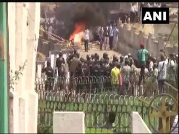 A clash that broke out between locals and Police in Odisha's Rourkela today.