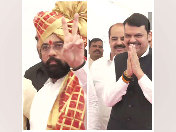 Maharashtra Chief Minister Eknath Shinde (left), Deputy Chief Minister Devendra Fadnavis (right) (Photo:ANI)